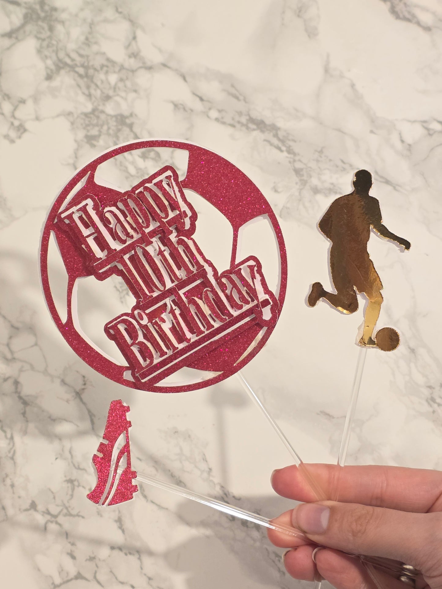 Bespoke Handcrafted Cake Topper Set | 3D Luxury Layered Cardstock & Custom Photo Toppers