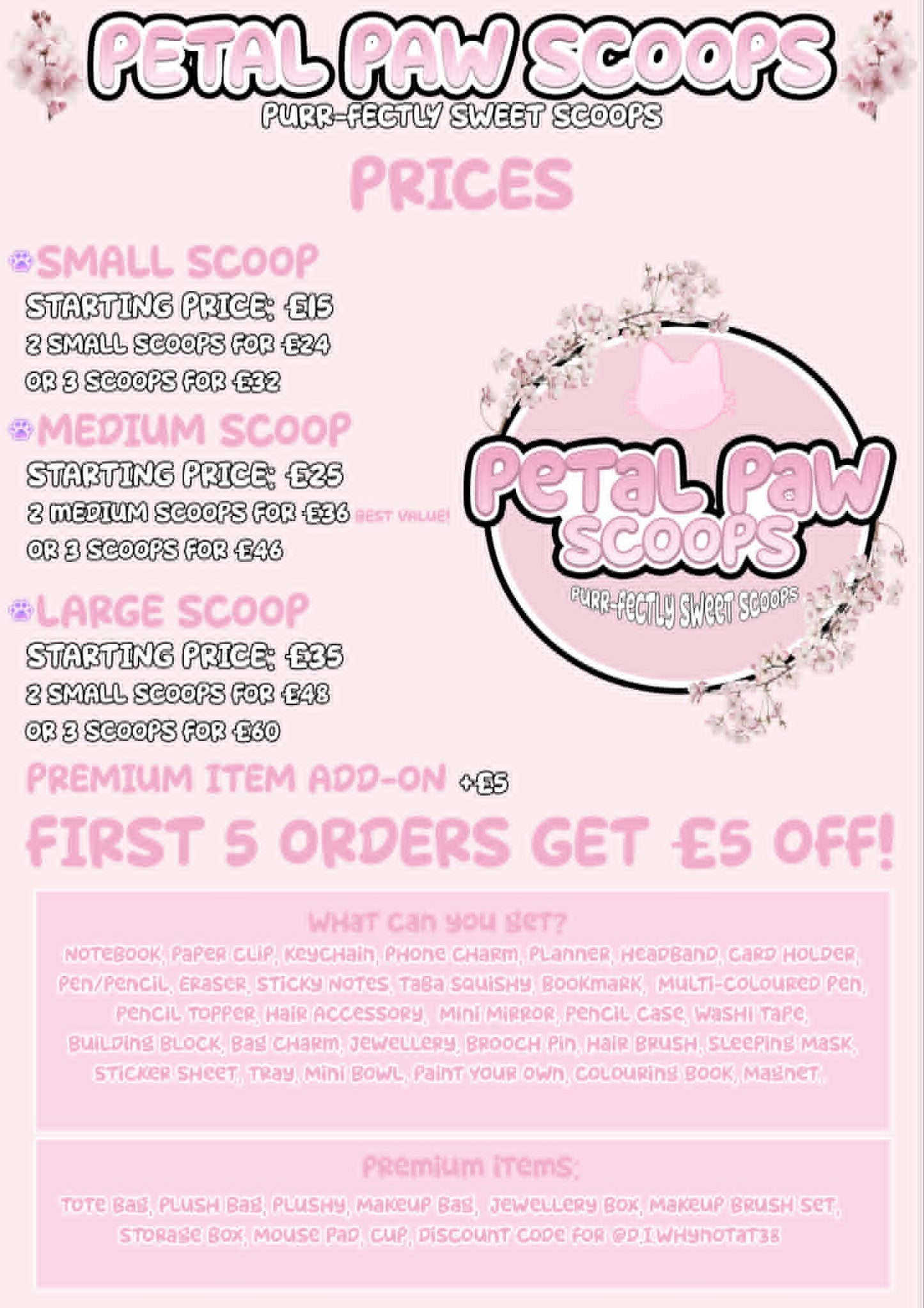 Petal.Paw.Scoops Mystery Scoop - Medium