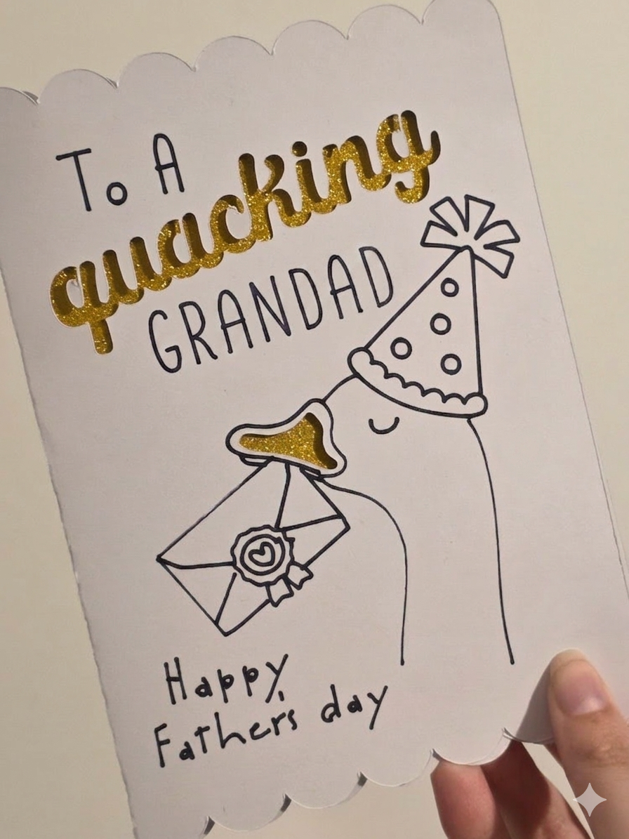 Handmade "To A Quacking" Father's Day Card | Dad, Step-Dad, Grandad