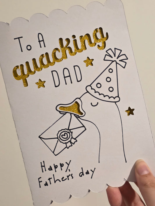 Handmade "To A Quacking" Father's Day Card | Dad, Step-Dad, Grandad