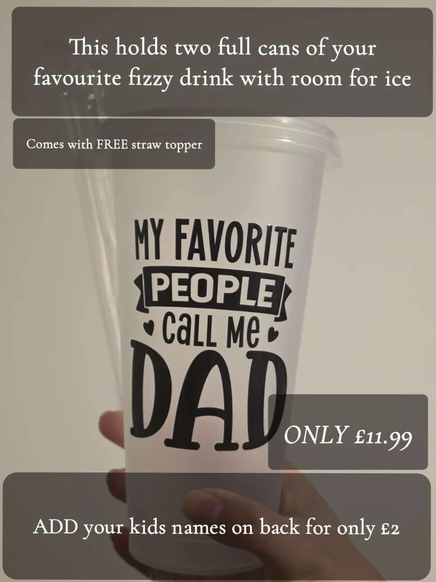 Father's Day Cold Cup | My Favourite People Call Me Dad